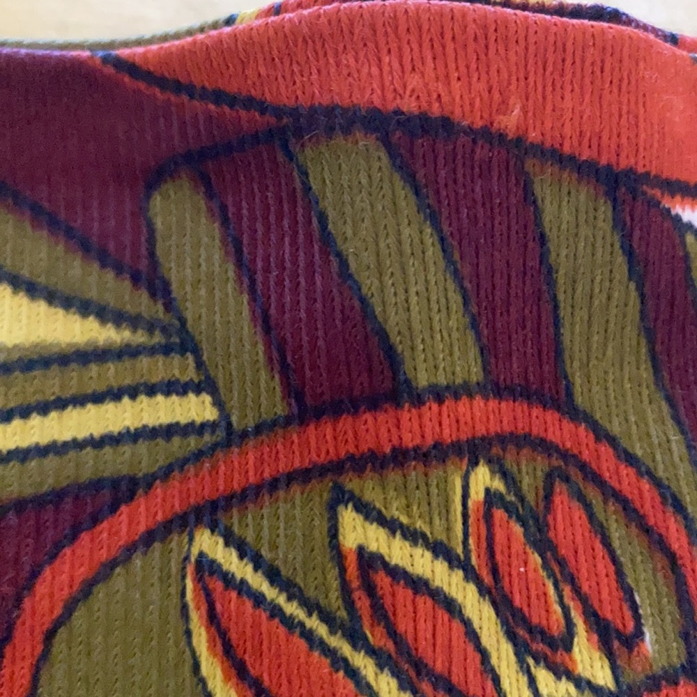 Vintage 70’s Small Psychedelic Boho Scarf - Picture 6 of 9